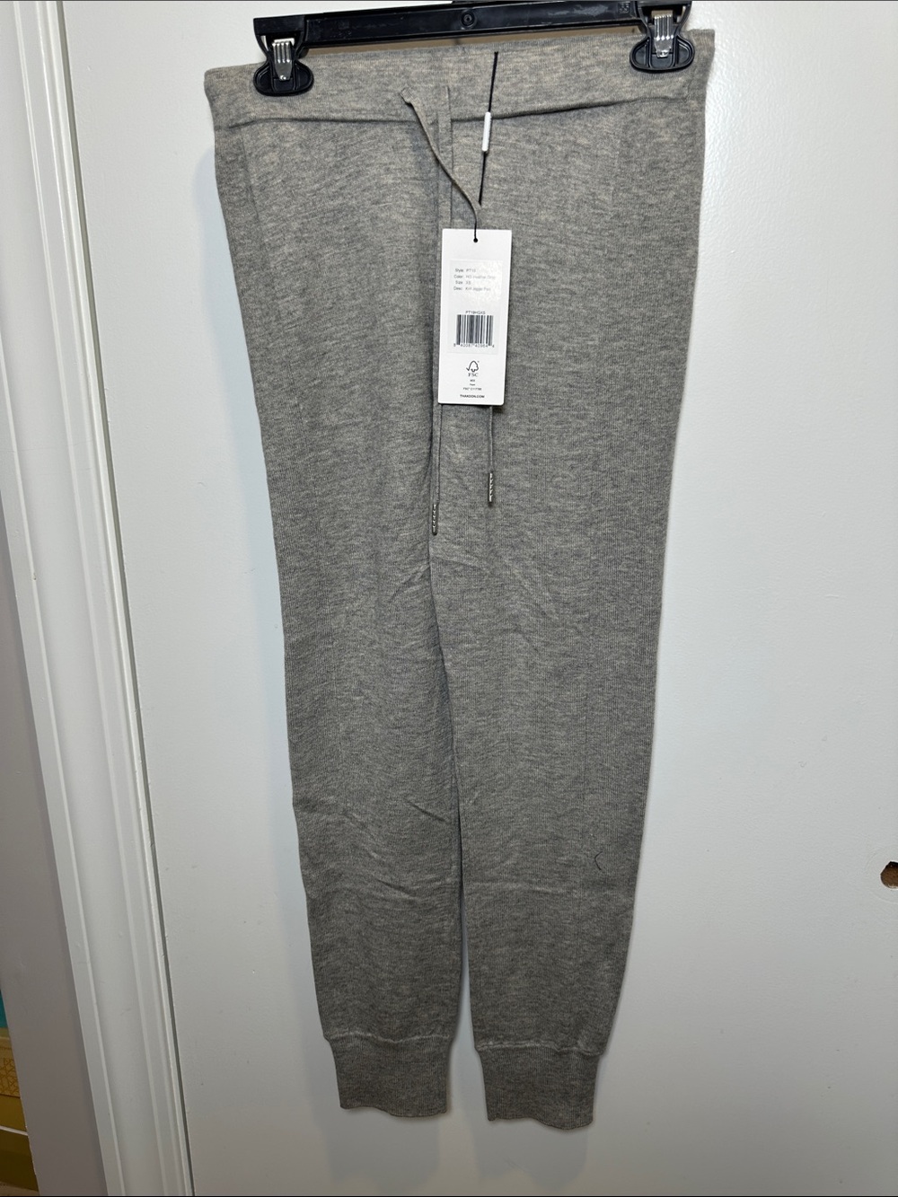 Thakoon Gray Knit Drawstring Joggers (06)